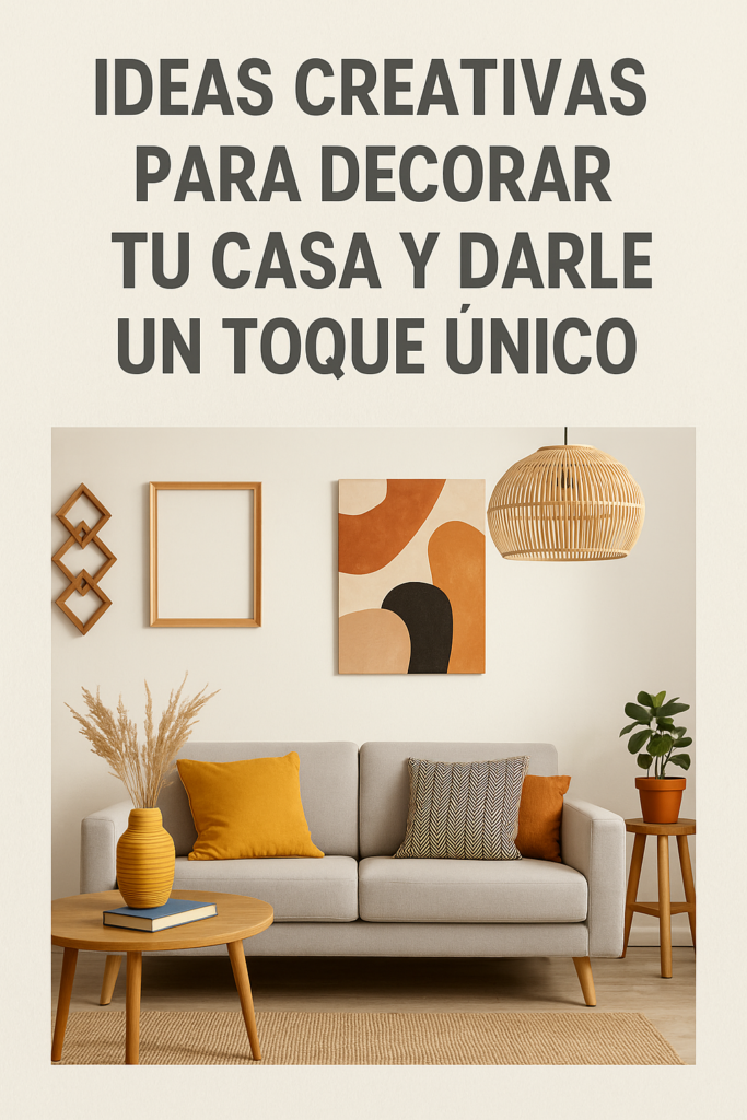Ideas creativas para decorar tu casa y darle un toque único